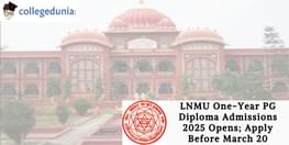 LNMU One Year PG Diploma Course Admissions 2025 Opens